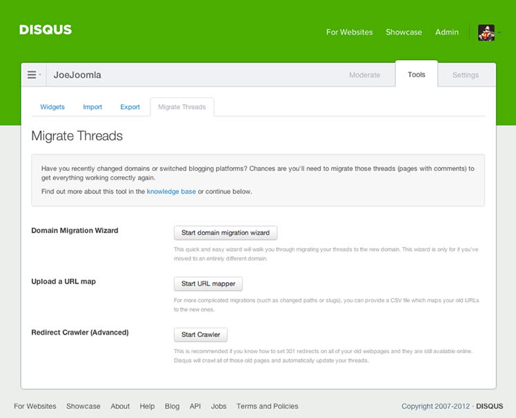 Migrate threads tools