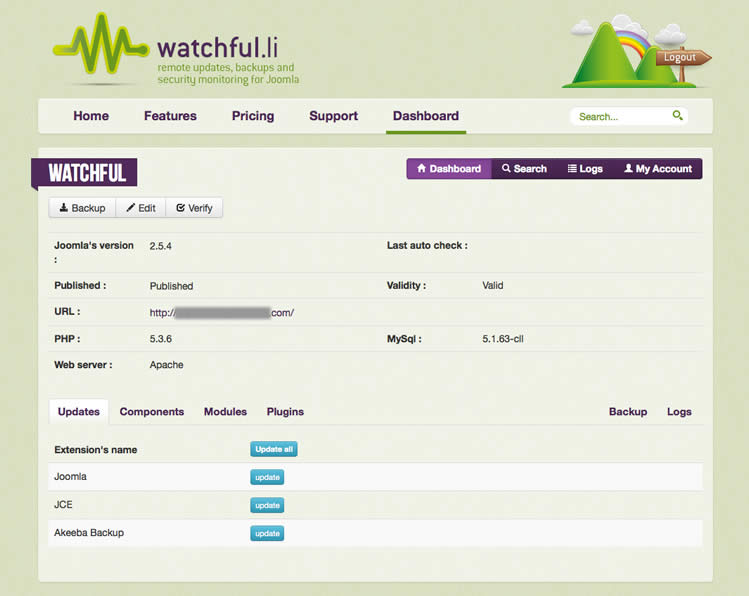 Watchful Dashboard Updates